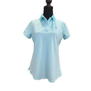 Vineyard Vines Women’s Size Small Blue Performance Polo Shirt Top